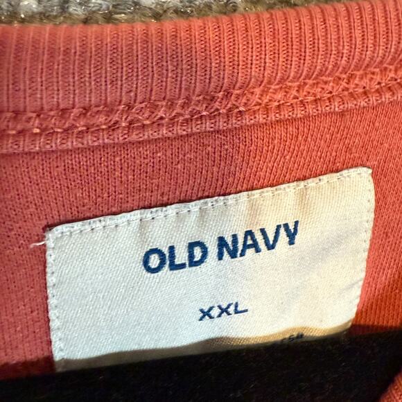 Old Navy Sweater Womens XXL Peach Sweatshirt Fleece Plus Sized Flaw - Picture 9 of 10